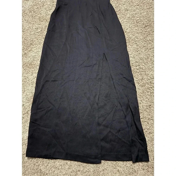 CACHE Vintage Black Square Neck Maxi Dress Size 10 Y2K Sleeveless 90s Goth Fairy - Picture 13 of 13